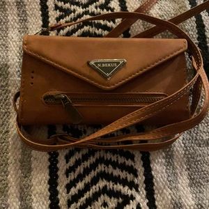 Brown cross body phone case iPhone 6s - new